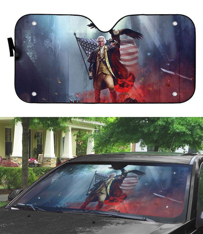 Gearhumans 3D George WARshington Custom Sunshade