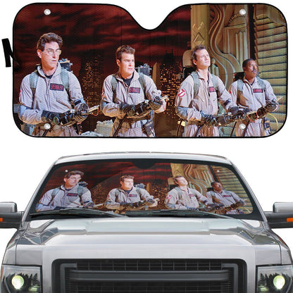 Gearhumans 3D Ghostbusters Custom Auto Car Sunshade