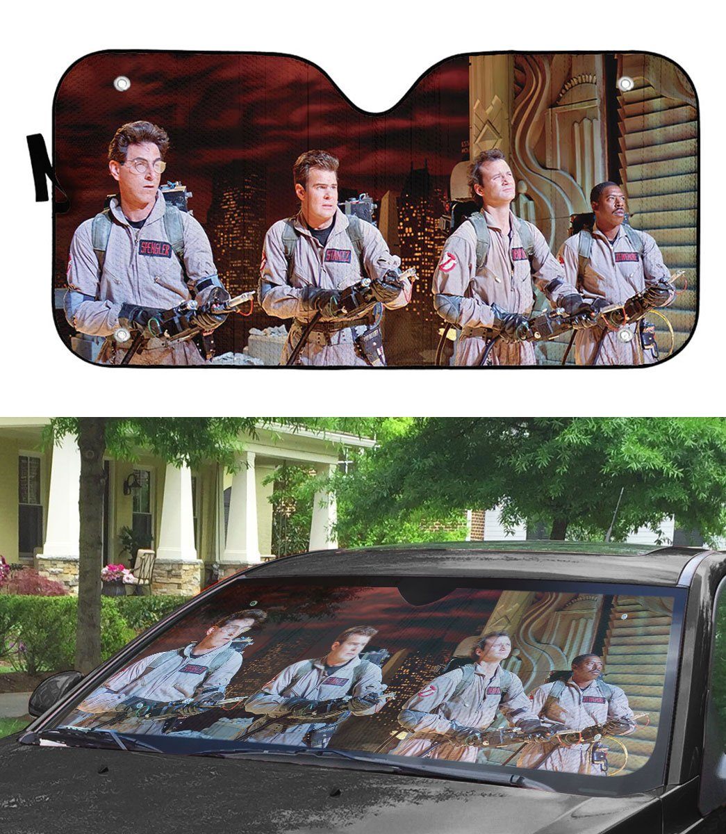 Gearhumans 3D Ghostbusters Custom Auto Car Sunshade