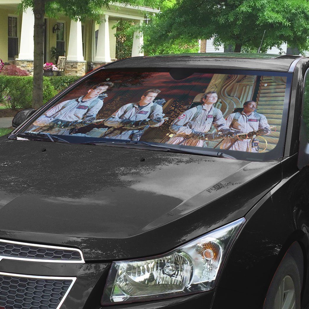 Gearhumans 3D Ghostbusters Custom Auto Car Sunshade