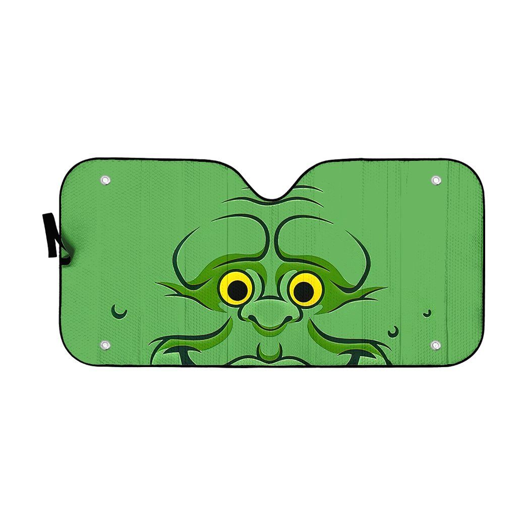 Gearhumans 3D Ghostbusters Slimer Custom Car Auto Sunshade