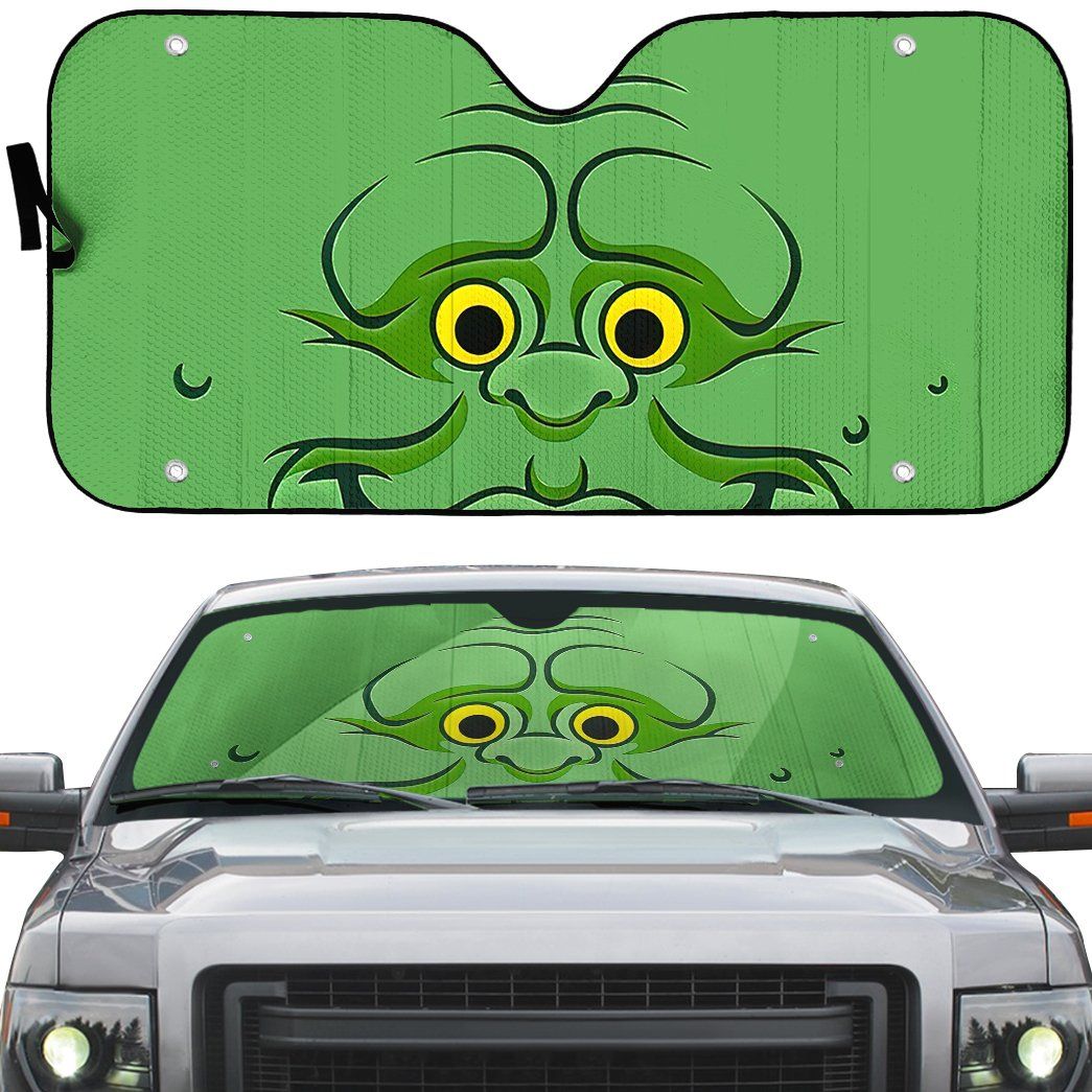 Gearhumans 3D Ghostbusters Slimer Custom Car Auto Sunshade