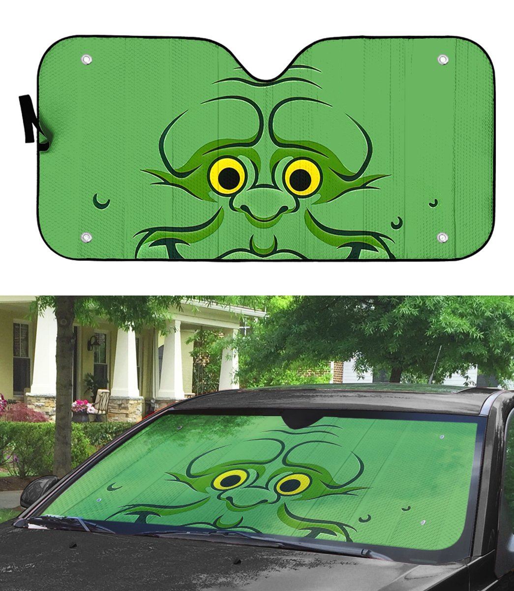 Gearhumans 3D Ghostbusters Slimer Custom Car Auto Sunshade