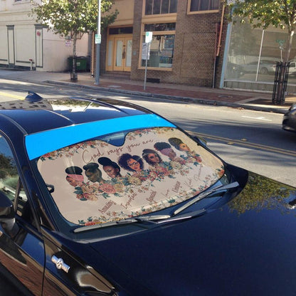Gearhumans 3D God Says You Are Black Custom Car Auto Sunshade