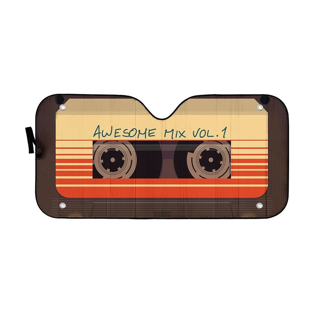 Gearhumans 3D Guardians Of The Galaxy Awesome Mix Vol. 1 Auto Sun Shade