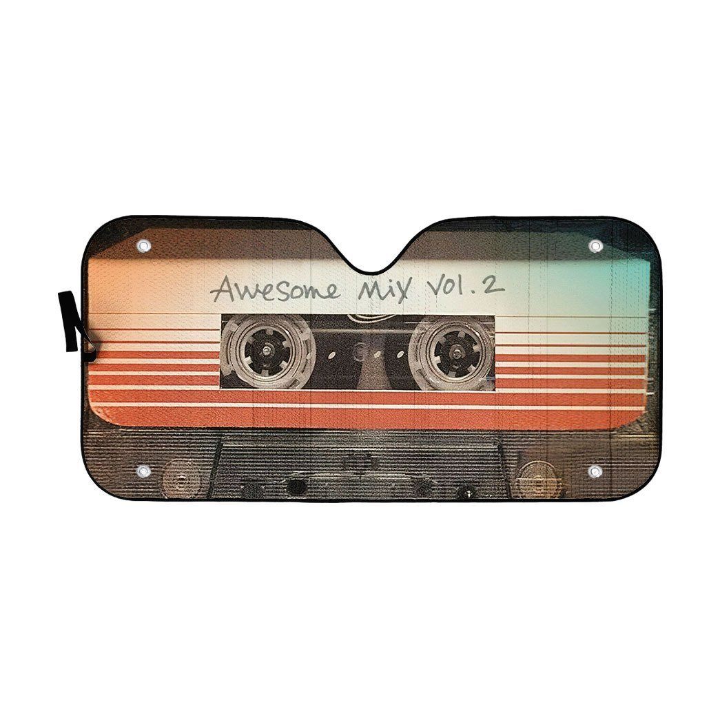 Gearhumans 3D Guardians Of The Galaxy Awesome Mix Vol 2 Auto Sun Shade