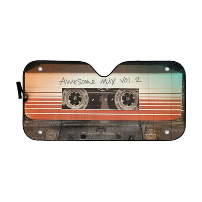 Gearhumans 3D Guardians Of The Galaxy Awesome Mix Vol 2 Auto Sun Shade