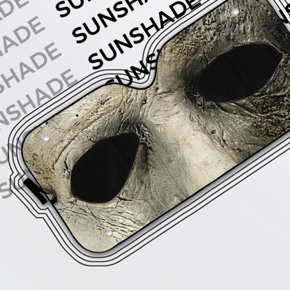 Gearhumans 3D Halloween Michael Myers Mask Custom Car Auto Sunshade