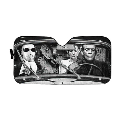 Gearhumans 3D Halloween Monster Horror Movie Custom Car Auto Sunshade