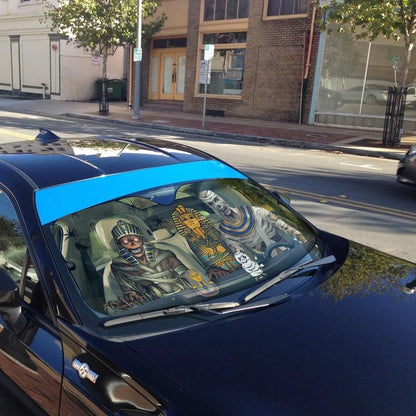 Gearhumans 3D Halloween Mummy Custom Car Auto Sunshade