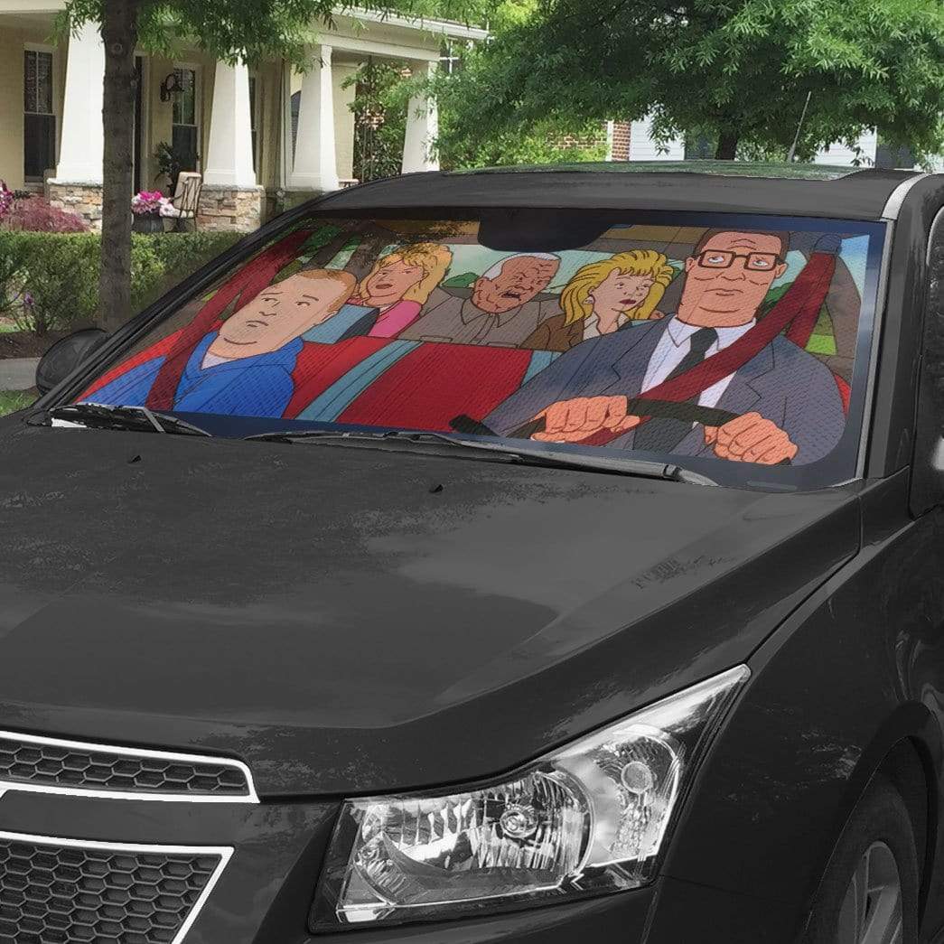 Gearhumans 3D Hank You ve Gotta Fat Neck Custom Car Auto Sunshade