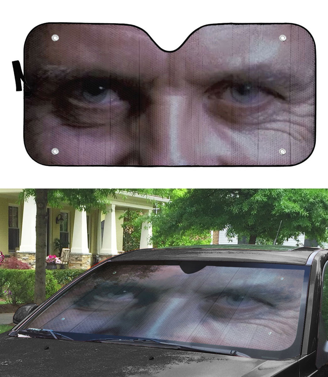 Gearhumans 3D Hannibal Lecter Eyes Custom Car Auto Sunshade