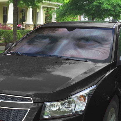Gearhumans 3D Hannibal Lecter Eyes Custom Car Auto Sunshade