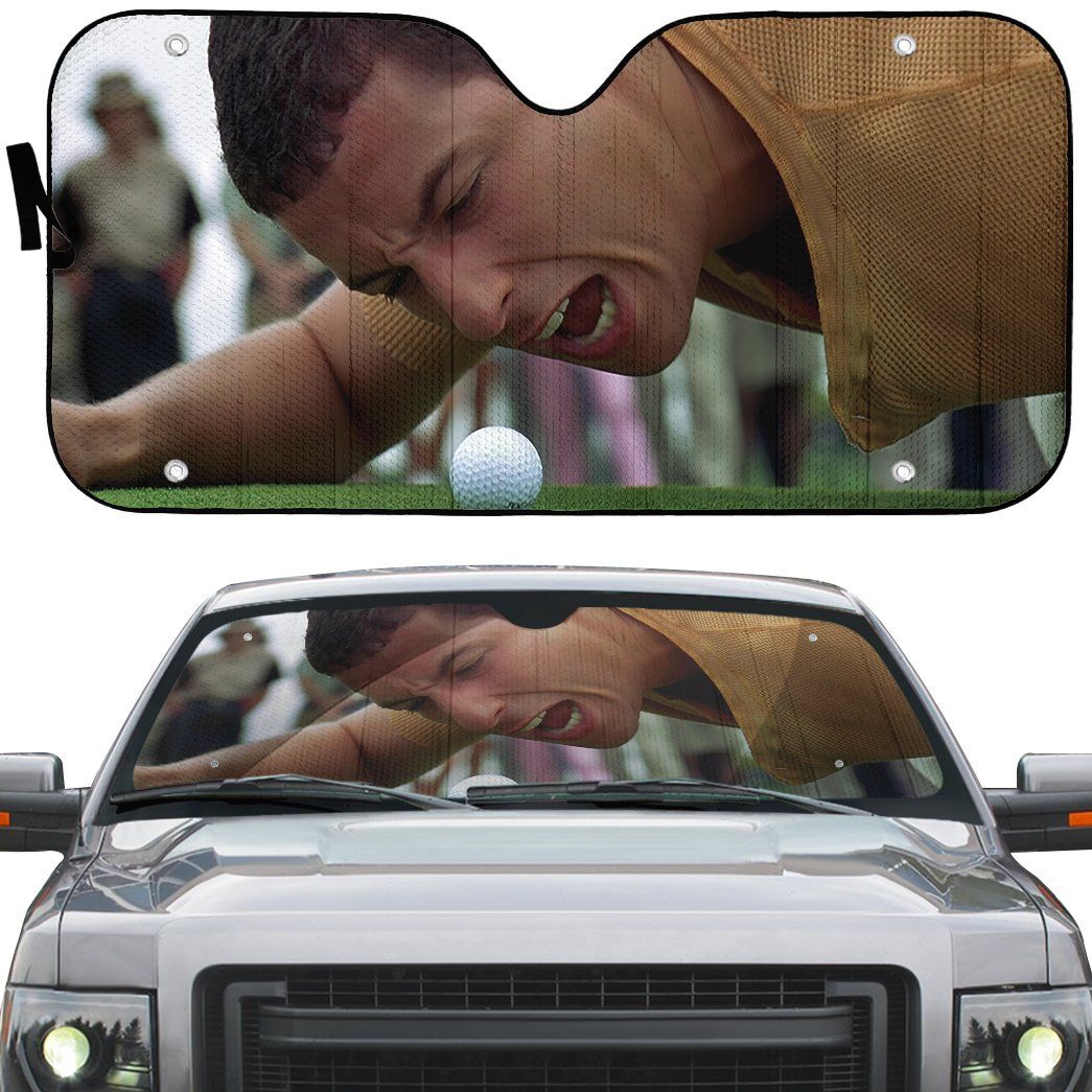 Gearhumans 3D Happy Gilmore Custom Auto Car Sunshade