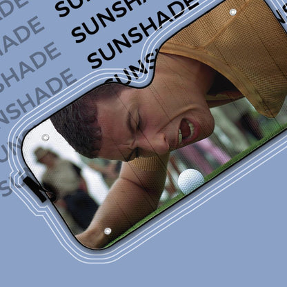 Gearhumans 3D Happy Gilmore Custom Auto Car Sunshade