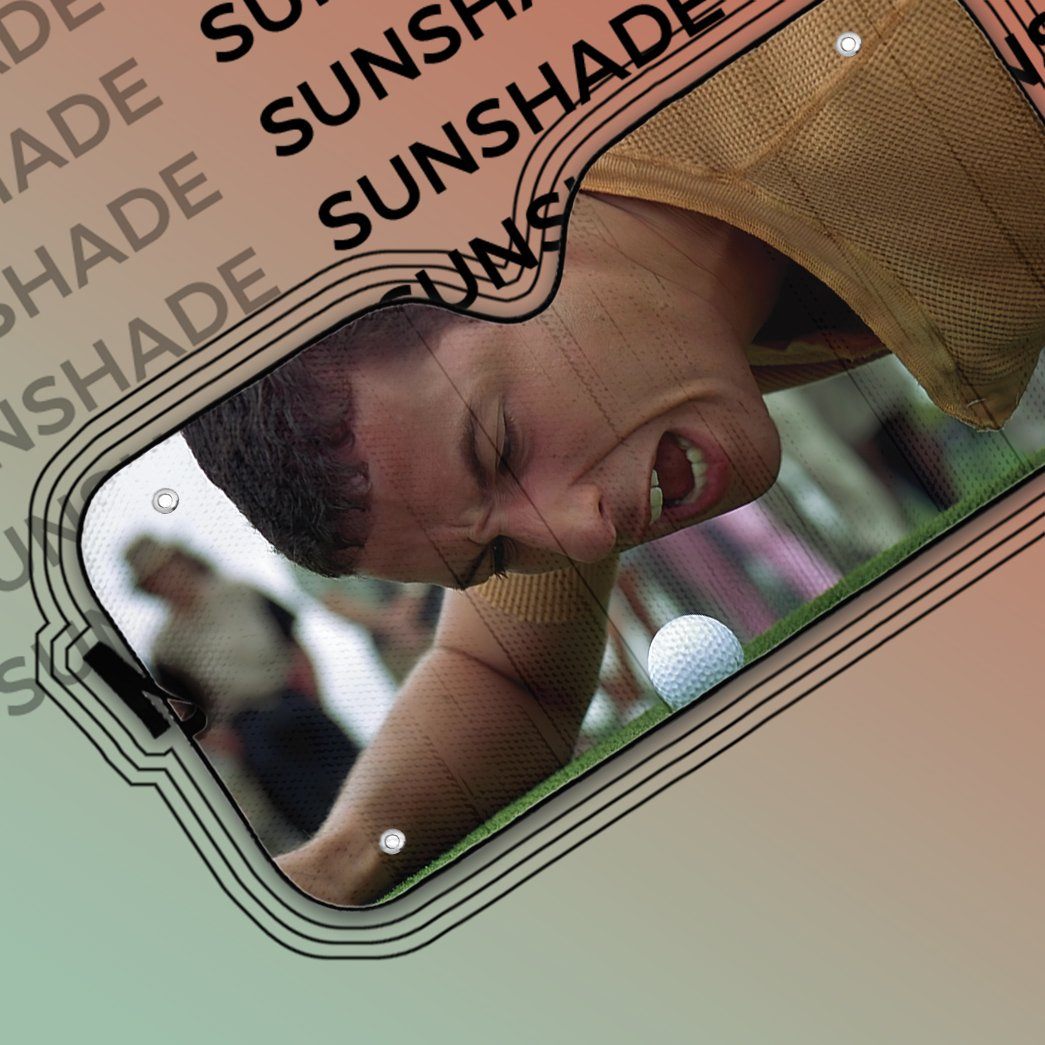 Gearhumans 3D Happy Gilmore Custom Auto Car Sunshade
