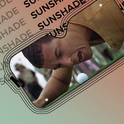 Gearhumans 3D Happy Gilmore Custom Auto Car Sunshade