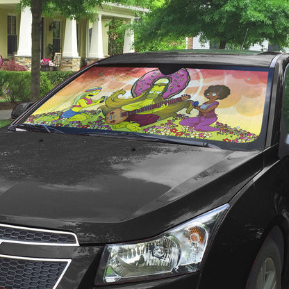 Gearhumans 3D Hippie Simpsons Custom Sunshade