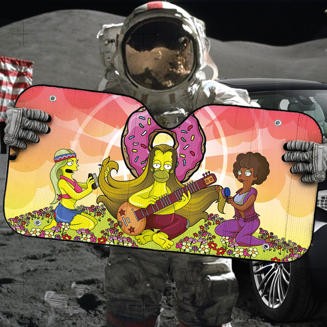 Gearhumans 3D Hippie Simpsons Custom Sunshade