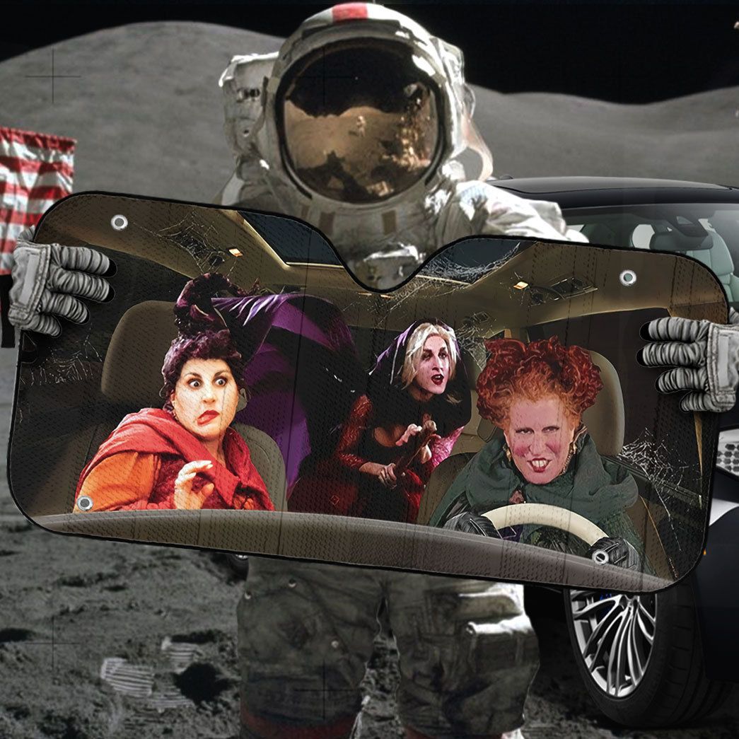 Gearhumans 3D Hocus Pocus Custom Car Auto Sunshade