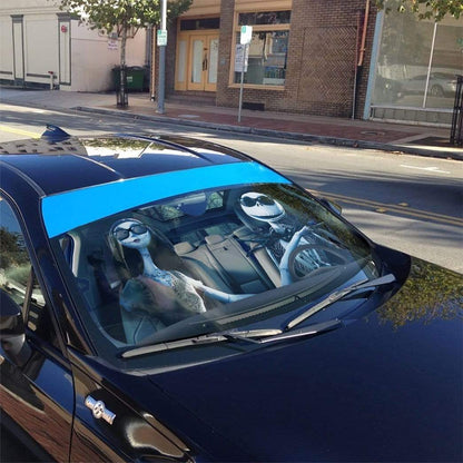 Gearhumans 3D Jack Skellington And Sally Halloween Custom Car Auto Sunshade
