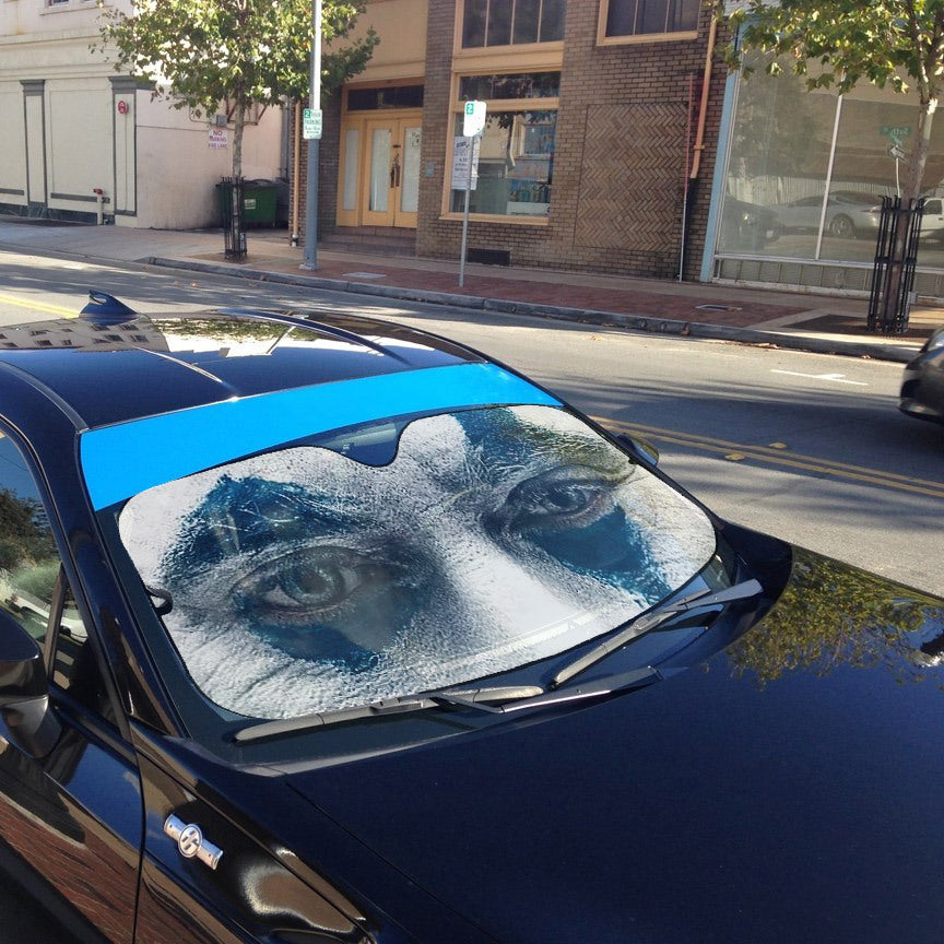 Gearhumans 3D Joker Face Paint Custom Car Auto Sunshade