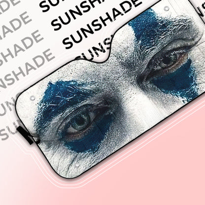 Gearhumans 3D Joker Face Paint Custom Car Auto Sunshade