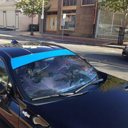 Gearhumans 3D Kin of Stained Blade Custom Auto Car Sunshade