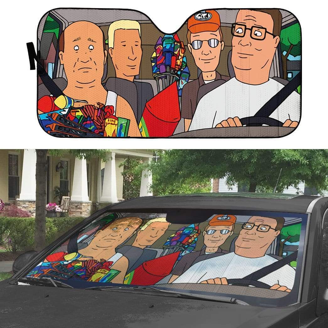 Gearhumans 3D King Of Hill Custom Car Auto Sunshade