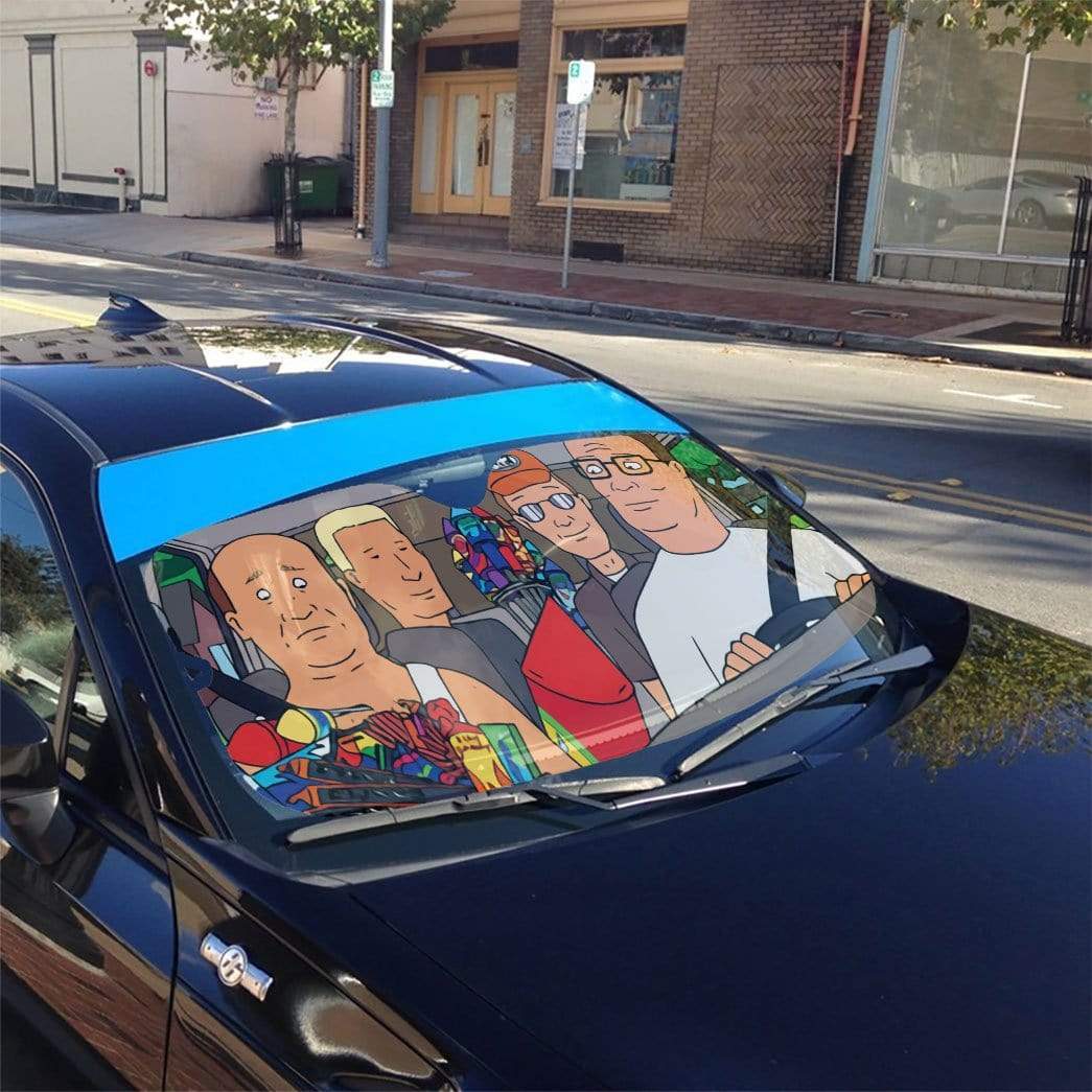 Gearhumans 3D King Of Hill Custom Car Auto Sunshade