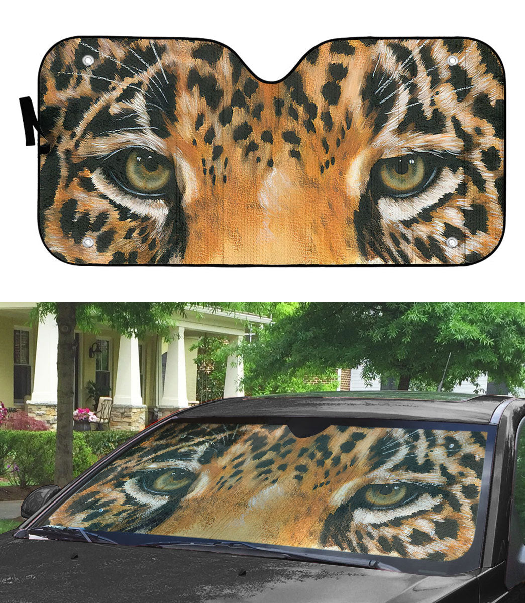 Gearhumans 3D Leopard Eyes Sunshade
