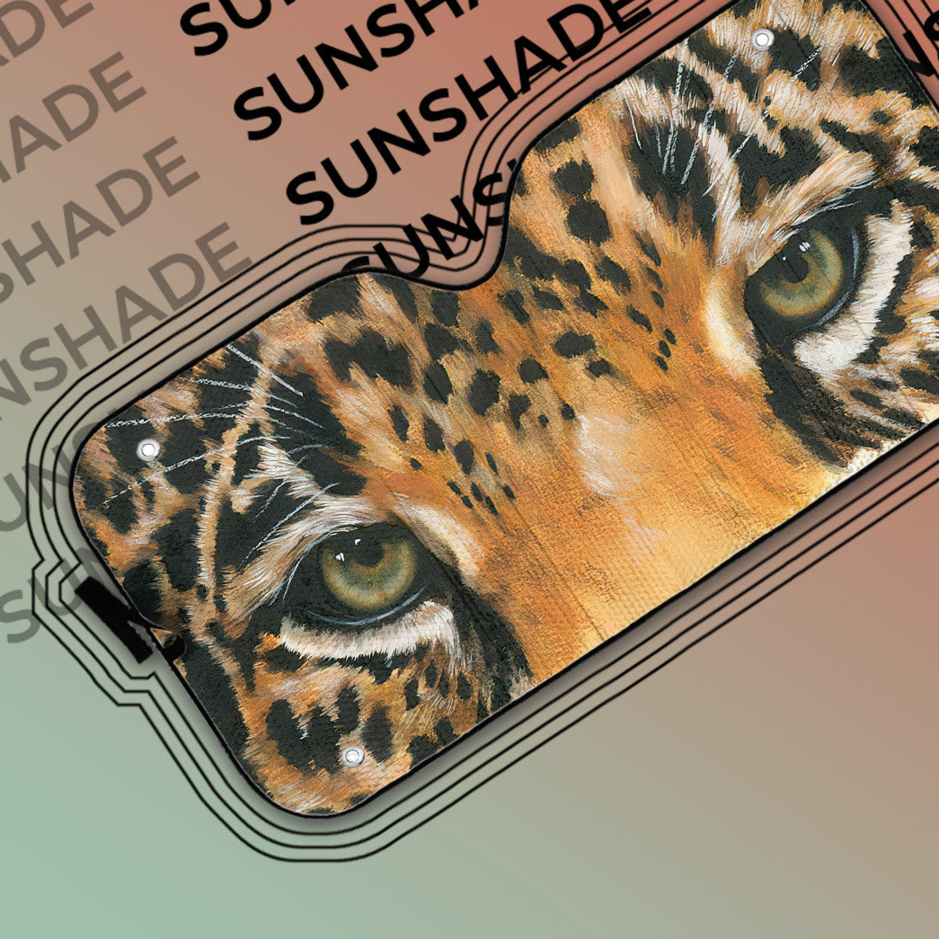 Gearhumans 3D Leopard Eyes Sunshade