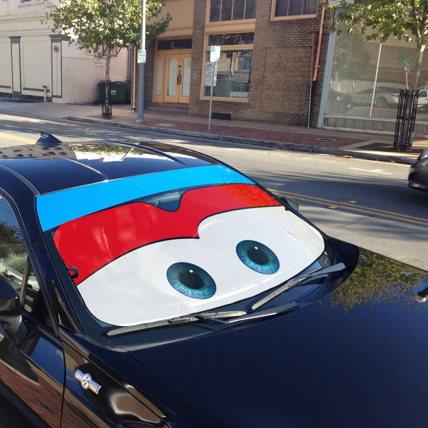 Gearhumans 3D Lightning McQueen Auto Sun Shade