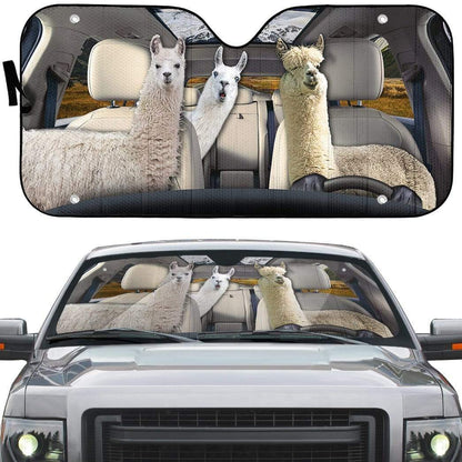 Gearhumans 3D Llama Custom Car Auto Sunshade