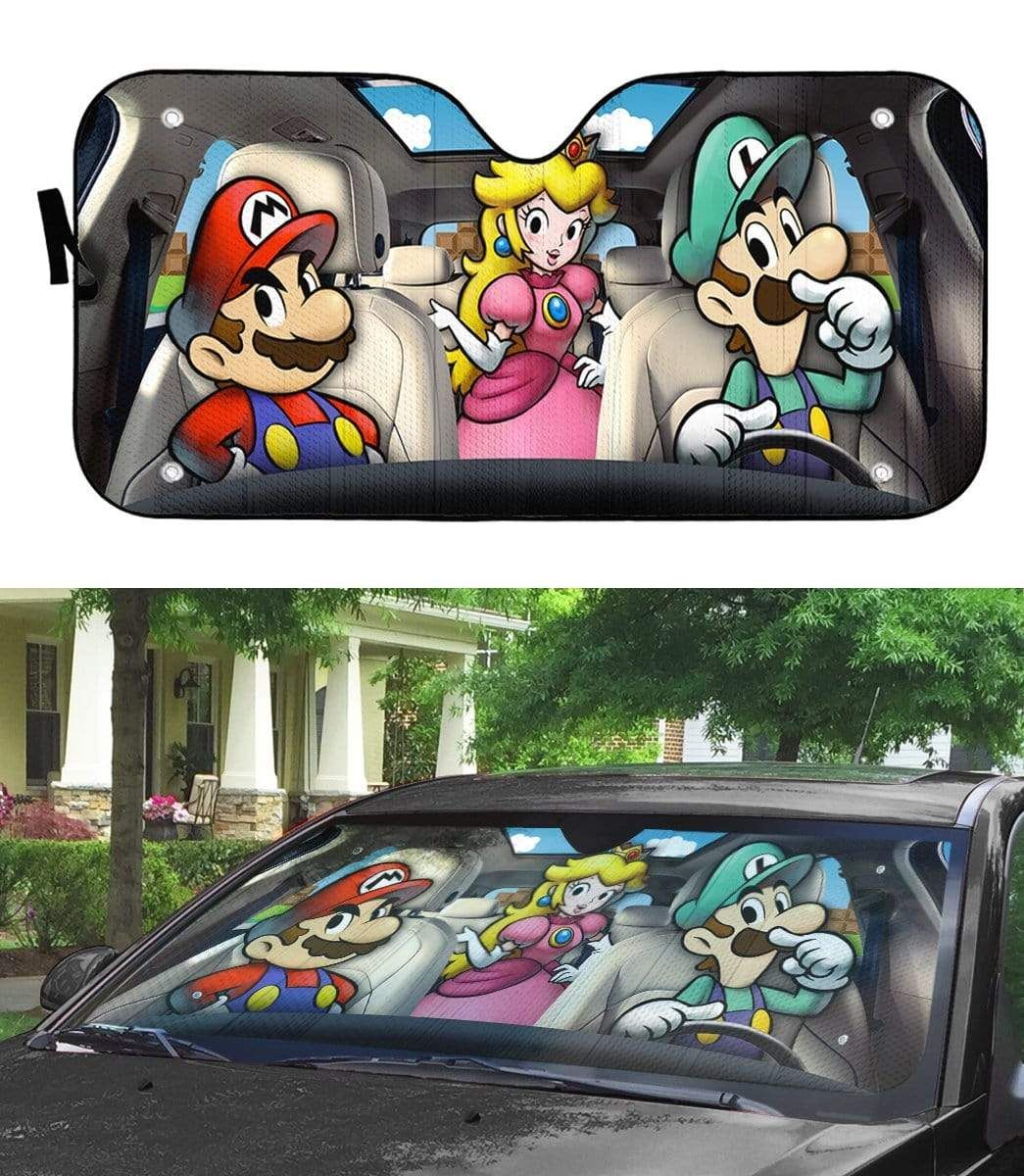 Gearhumans 3D Mario Kart Custom Car Auto Sunshade