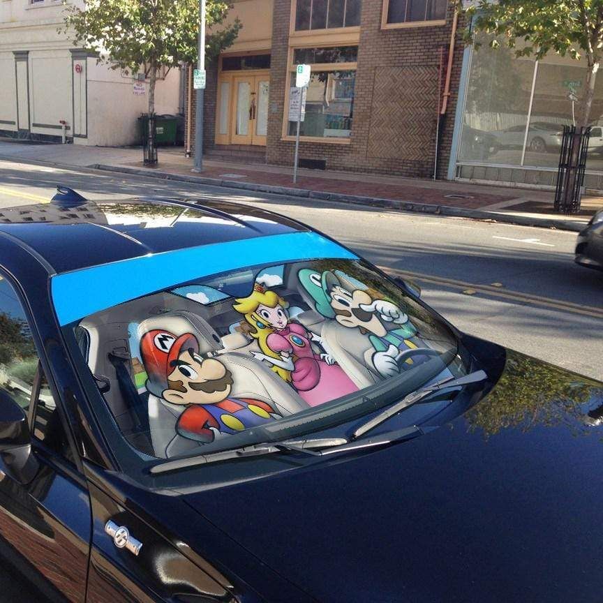 Gearhumans 3D Mario Kart Custom Car Auto Sunshade