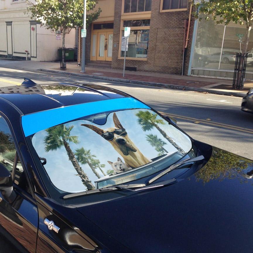 Gearhumans 3D Marmaduke Custom Car Auto Sunshade