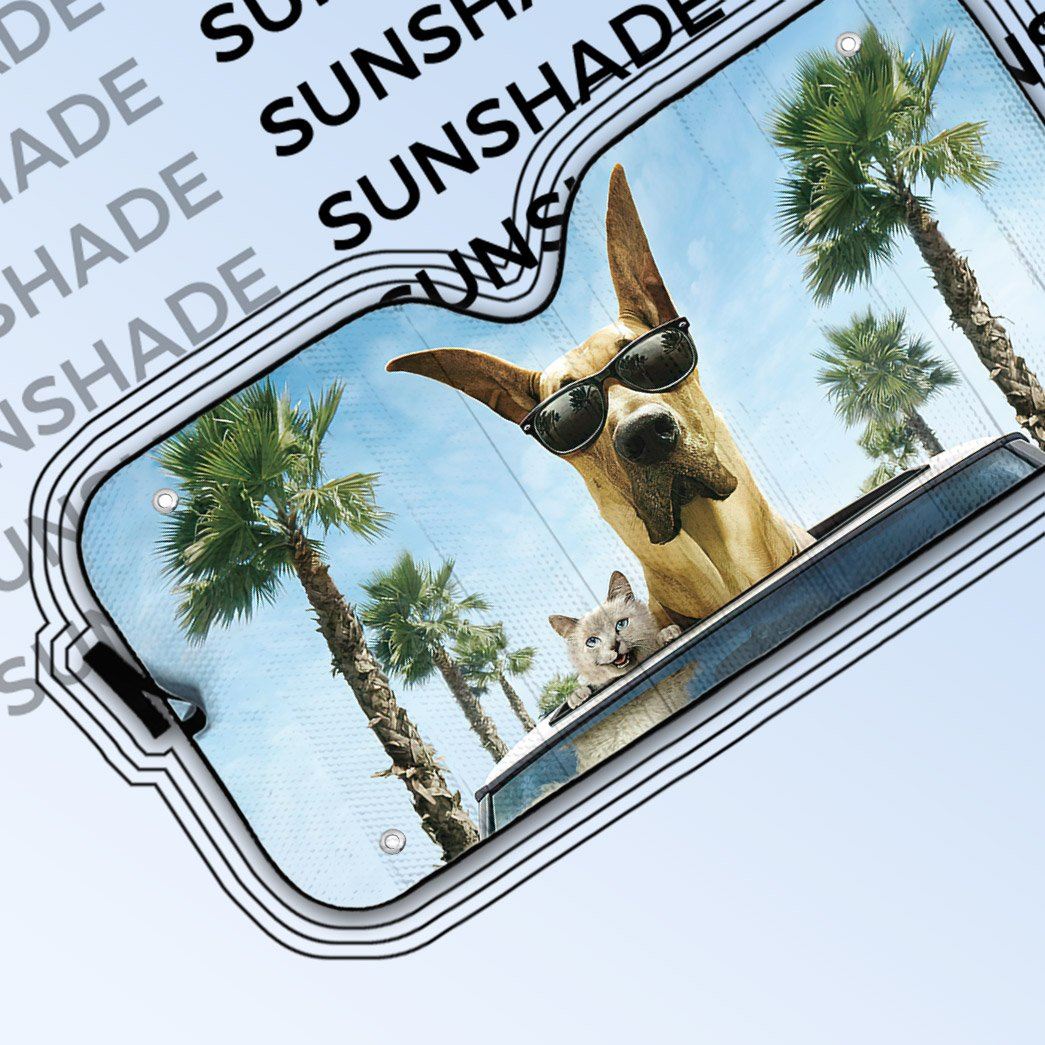 Gearhumans 3D Marmaduke Custom Car Auto Sunshade
