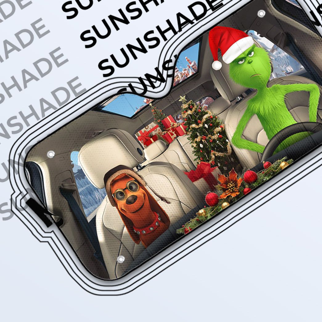 Gearhumans 3D Max The Dog And Grinch Ver 1 Custom Car Auto Sunshade