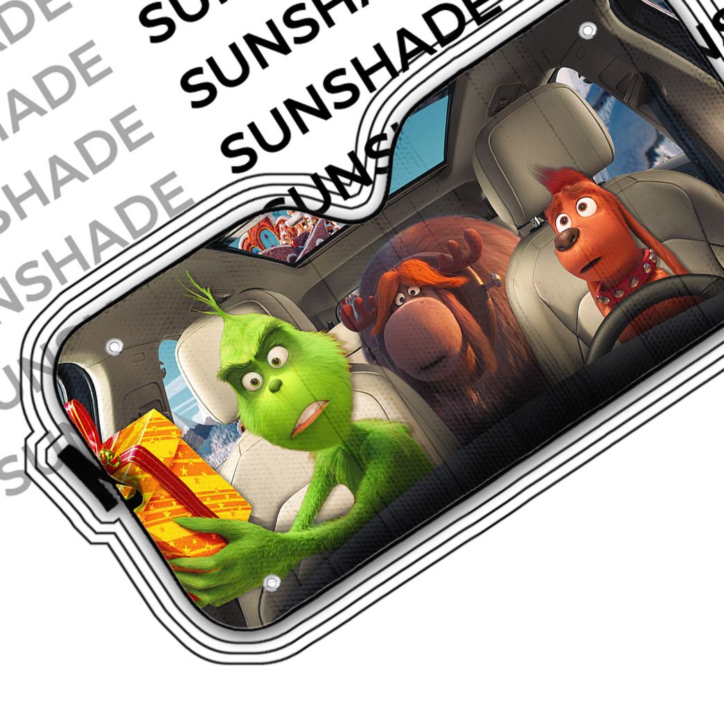 Gearhumans 3D Max The Dog And Grinch Ver 2 Custom Car Auto Sunshade