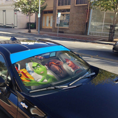 Gearhumans 3D Max The Dog And Grinch Ver 2 Custom Car Auto Sunshade