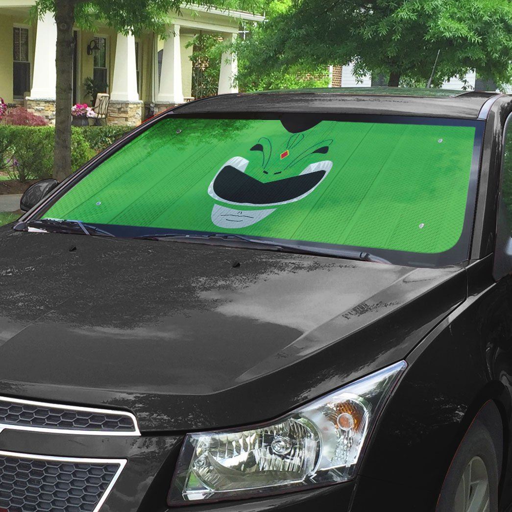 Gearhumans 3D Mighty Morphin Power Rangers Green Ranger Custom Car Auto Sunshade