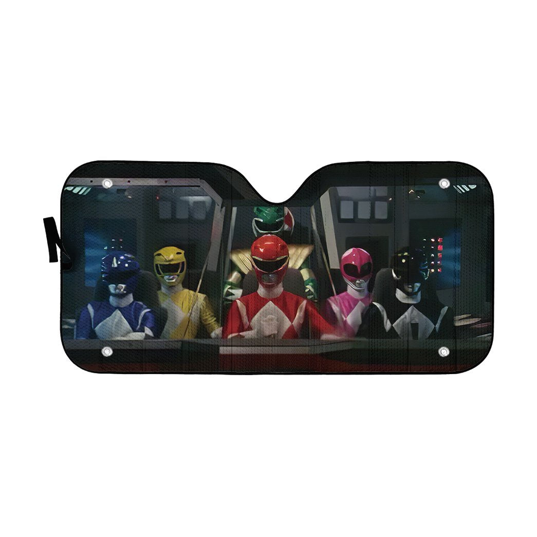 Gearhumans 3D Mighty Morphin Power Rangers Megazord Cockpit Custom Car Auto Sunshade