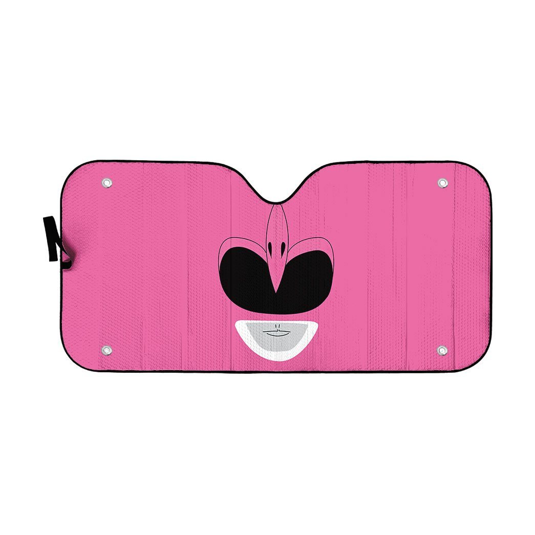 Gearhumans 3D Mighty Morphin Power Rangers Pink Ranger Custom Car Auto Sunshade
