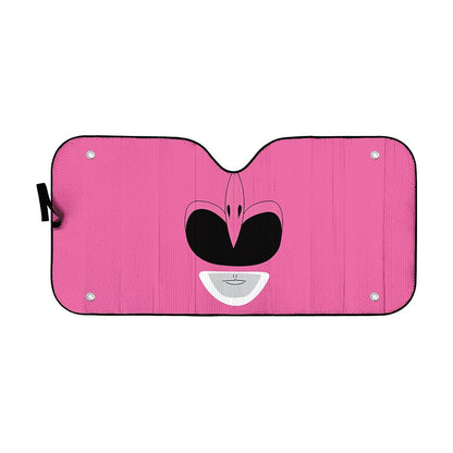 Gearhumans 3D Mighty Morphin Power Rangers Pink Ranger Custom Car Auto Sunshade