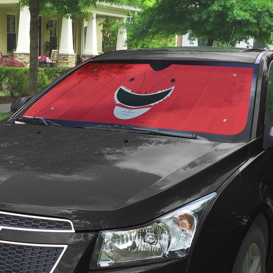 Gearhumans 3D Mighty Morphin Power Rangers Red Ranger Custom Car Auto Sunshade