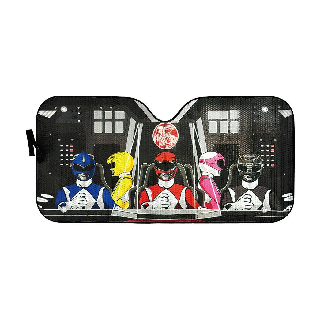 Gearhumans 3D Mighty Morphins Power Rangers Custom Car Auto Sunshade