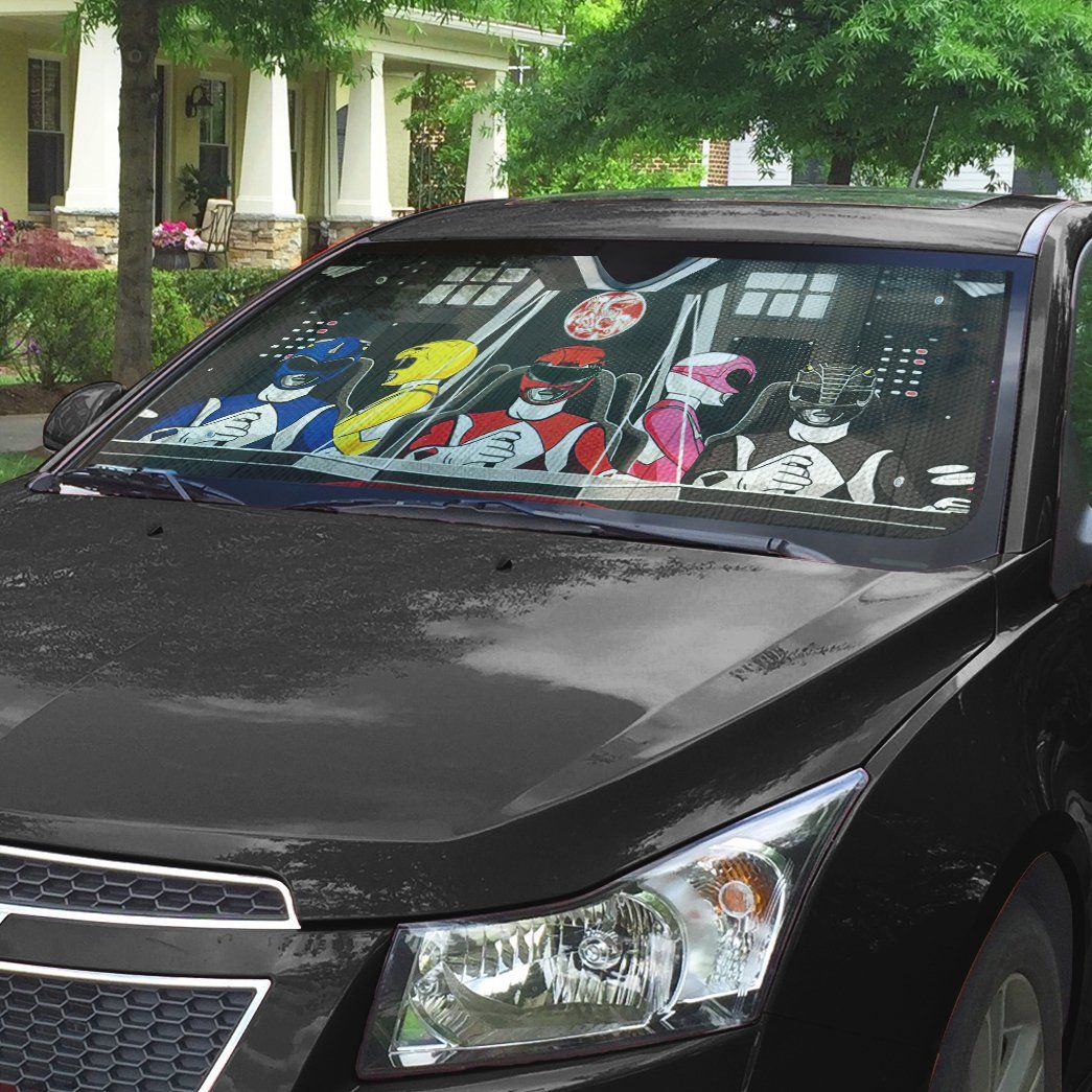 Gearhumans 3D Mighty Morphins Power Rangers Custom Car Auto Sunshade
