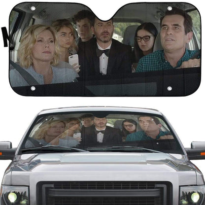 Gearhumans 3D Modern Family Jimmy Kimmel Custom Car Auto Sunshade