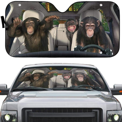 Gearhumans 3D Monkey King Custom Car Auto Sunshade